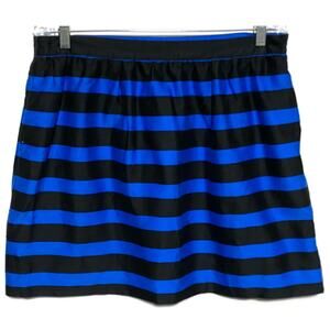 INC International Concepts Striped A-Line Mini Skirt 12 Stretch Whimsigoth Emo